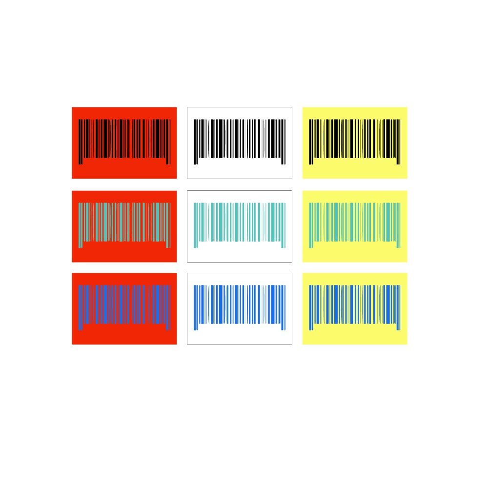 barcodes that have right colors