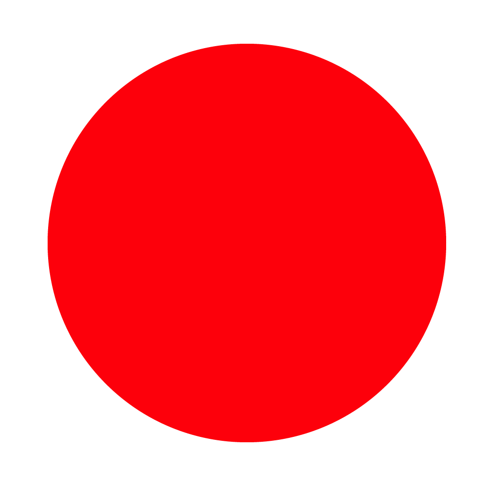 A red circle in vector format to show raster vs vector comparison 