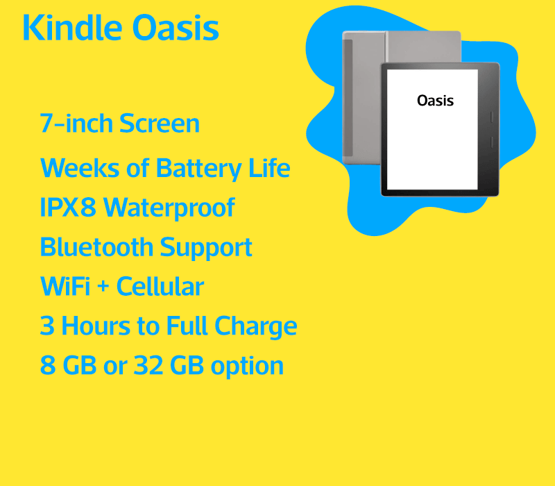 Kindle Oasis features