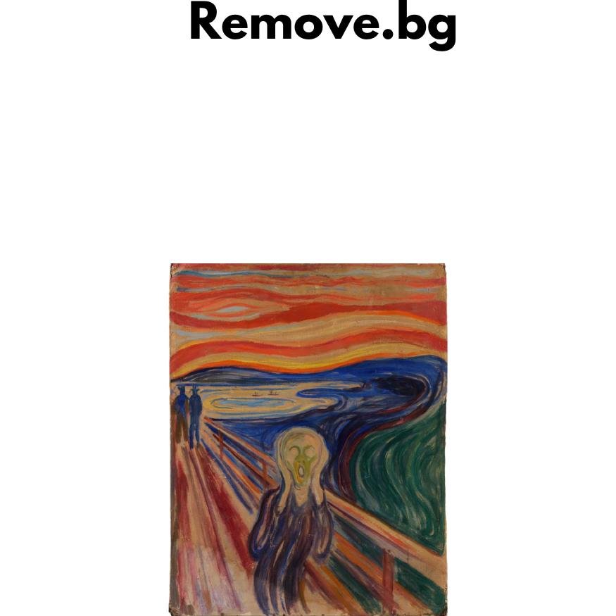 remove.bg removing the background of an image