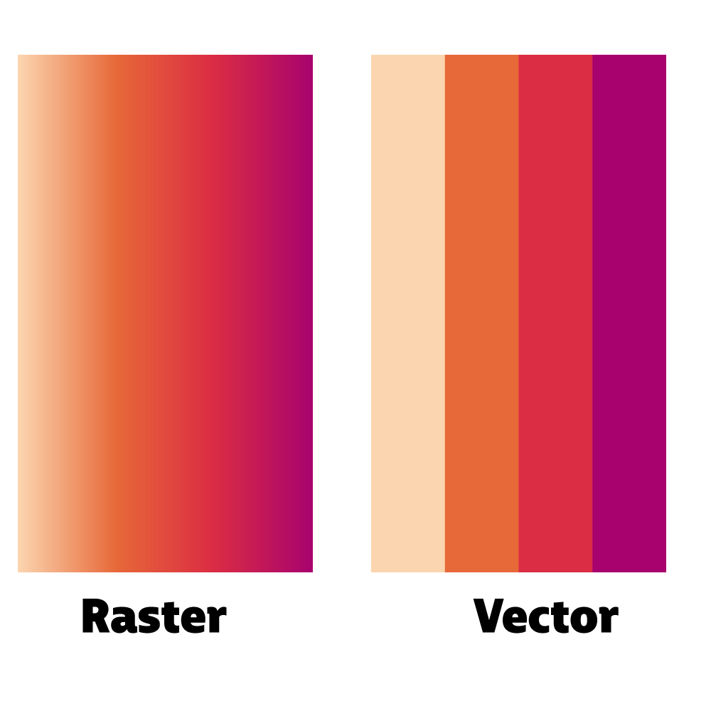difference between raster image and vector image